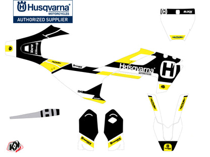 Husqvarna TC 85 Dirt Bike Block Grafik-Kit Schwarz Gelb