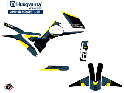 Husqvarna Vitpilen 701 Street Bike Bobber Grafikkit Blau Gelb