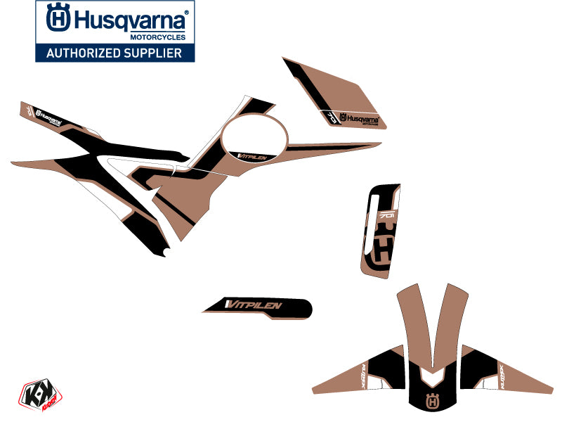 Husqvarna Vitpilen 701 Street Bike Bobber Grafik-Kit Braun
