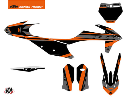 KTM 125 SX Dirt Bike Breakout Grafikkit Schwarz Orange