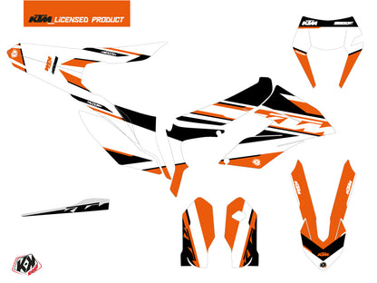 KTM 250 FREERIDE Dirt Bike Breakout Grafikkit Orange Weiß