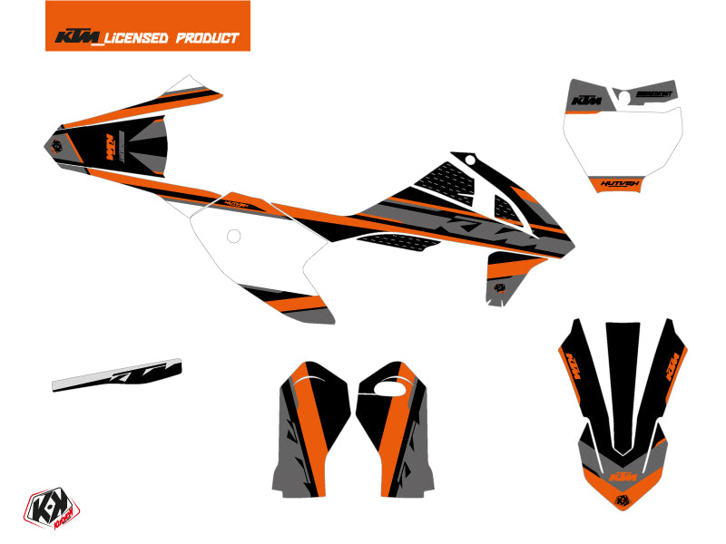 KTM 50 SX Dirt Bike Breakout Grafikkit Schwarz Orange