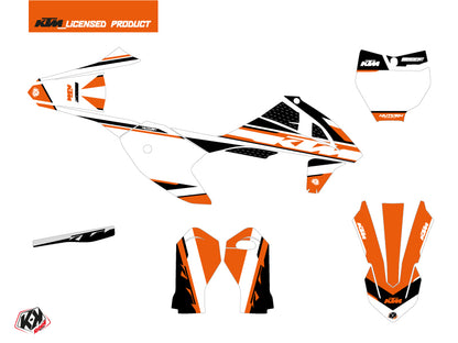KTM 50 SX Dirt Bike Breakout Grafikkit Orange Weiß