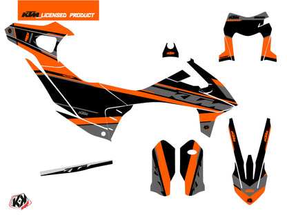 KTM 690 ENDURO R Street Bike Breakout Grafikkit Schwarz Orange