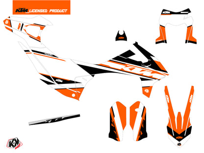 KTM 690 ENDURO R Dirt Bike Breakout Grafikkit Orange Weiß