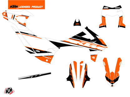 KTM 690 SMC R Dirt Bike Breakout Grafikkit Orange Weiß