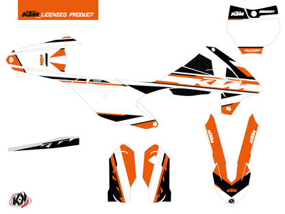 KTM 85 SX Dirt Bike Breakout Grafikkit Orange Weiß