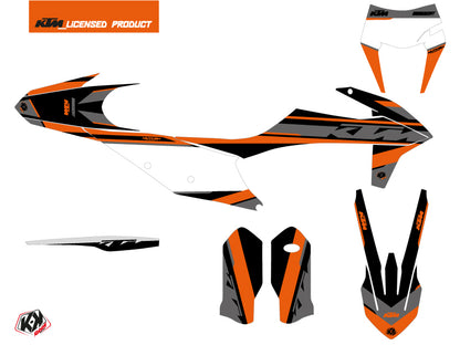 KTM EXC-EXCF Dirt Bike Breakout Grafikkit Schwarz Orange