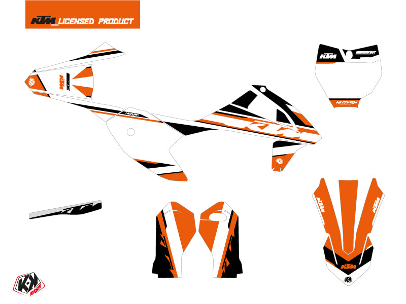 KTM SX-E 5 Dirt Bike Breakout Grafikkit Orange Weiß