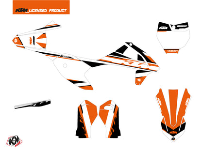 KTM SX-E 5 Dirt Bike Breakout Grafikkit Orange Weiß