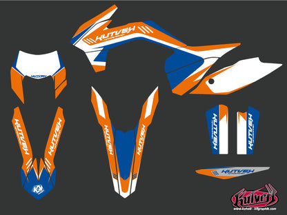 KTM EXC-EXCF Dirt Bike Chrono Grafikkit Blau