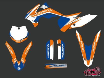 KTM 85 SX Dirt Bike Chrono Grafikkit Blau