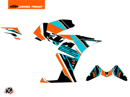 KTM 125 RC Street Bike Crux Grafikkit Orange Blau