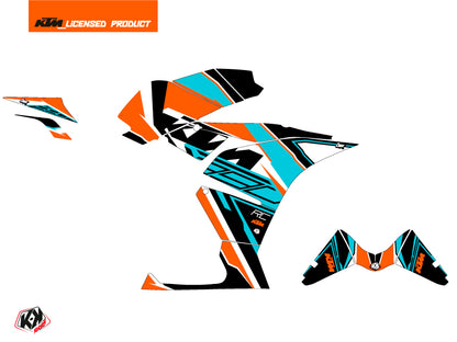 KTM 390 RC Street Bike Crux Grafikkit Orange Blau