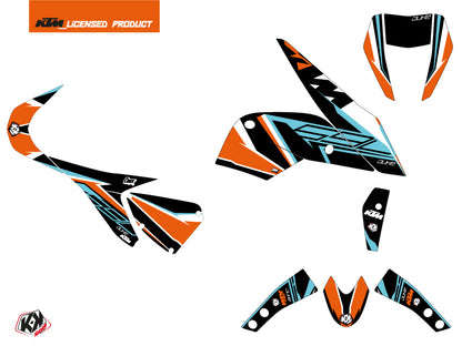 KTM Duke 690 Street Bike Crux Grafikkit Orange Blau