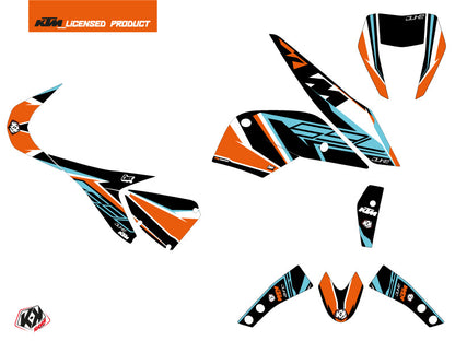 KTM Duke 690 R Street Bike Crux Grafikkit Orange Blau