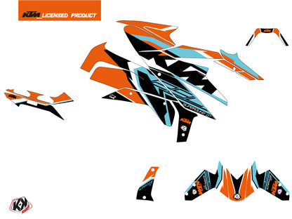 KTM Super Duke 1290 GT Street Bike Crux Grafikkit Orange Blau