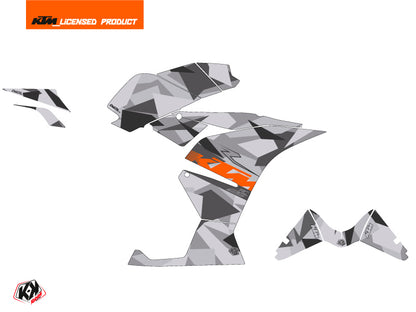 KTM 125 RC Street Bike Delta Grafik-Kit Grau Orange
