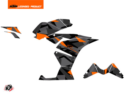 KTM 125 RC Street Bike Delta Grafik-Kit Schwarz Orange