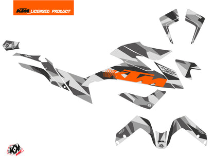 KTM 390 Adventure Street Bike Delta Graphic Kit Gray Orange