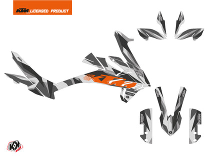 KTM 790 Adventure R Straßenmotorrad Delta Grafik-Kit Grau Orange