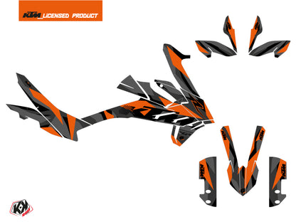KTM 790 Adventure R Straßenmotorrad Delta Grafik-Kit Schwarz Orange