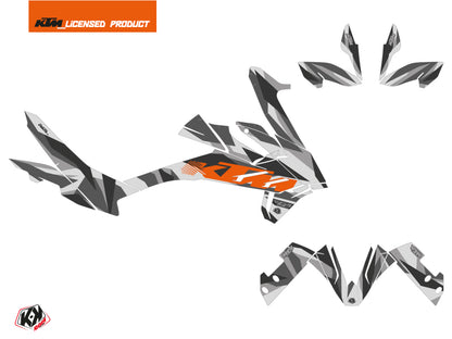 KTM 790 Adventure Street Bike Delta Graphic Kit Gray Orange