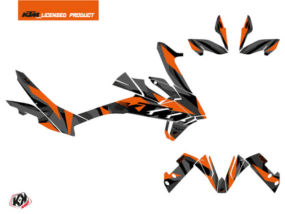 KTM 790 Adventure Street Bike Delta Grafik-Kit Schwarz Orange