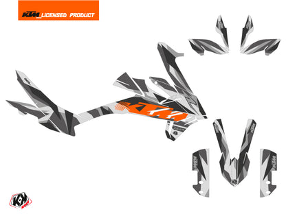 KTM 890 Adventure R Straßenmotorrad Delta Grafik-Kit Grau Orange