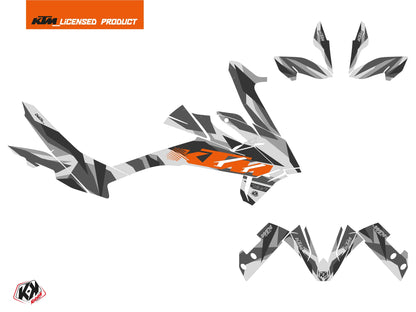 KTM 890 Adventure Street Bike Delta Grafik-Kit Grau Orange