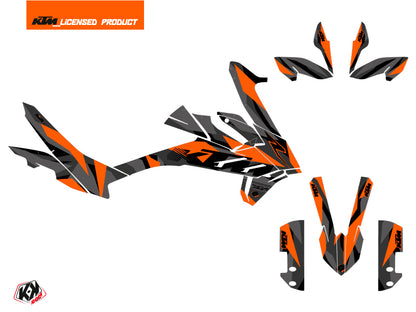 KTM 890 Adventure R Straßenmotorrad Delta Grafik-Kit Schwarz Orange