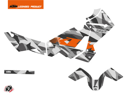 KTM 990 Adventure Street Bike Delta Grafik-Kit Grau Orange