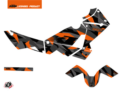 KTM 990 Adventure Street Bike Delta Grafik-Kit Schwarz Orange