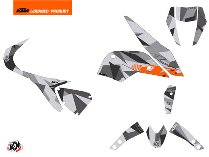 KTM Duke 690 R Straßenmotorrad Delta Grafik-Kit Grau Orange