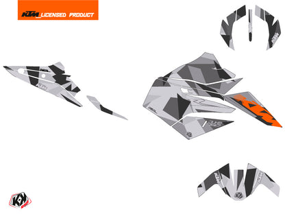 KTM Duke 790 Straßenmotorrad Delta Grafik-Kit Grau Orange