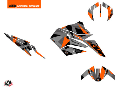 KTM Duke 890 R Straßenmotorrad Delta Grafik-Kit Schwarz Orange