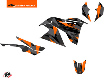 KTM 1290 Super Adventure R Straßenmotorrad Delta Grafik-Kit Schwarz Orange