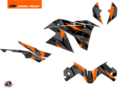 KTM 1290 Super Adventure S Straßenmotorrad Delta Grafik-Kit Schwarz Orange