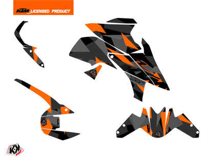 KTM Super Duke 1290 R Straßenmotorrad Delta Grafik-Kit Schwarz Orange