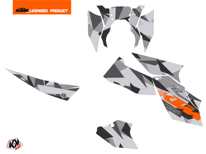 KTM Super Duke 990 Straßenmotorrad Delta Grafikkit Grau Orange