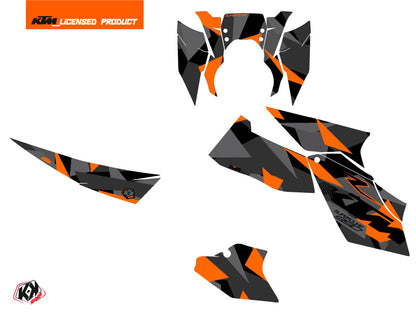 KTM Super Duke 990 Straßenmotorrad Delta Grafikkit Schwarz Orange