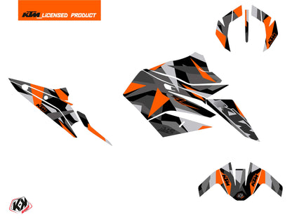 KTM Duke 890 R Straßenmotorrad Delta V2 Grafikkit Orange