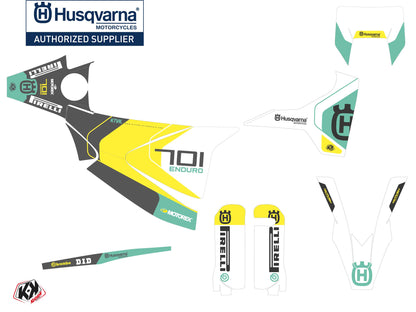 Husqvarna 701 Enduro Dirt Bike Discovery Grafikset Grün