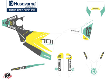 Husqvarna 701 Supermoto Dirt Bike Discovery Grafikset Grün