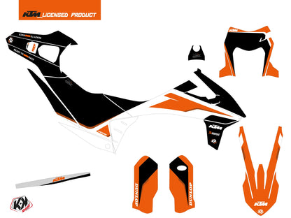 KTM 690 ENDURO R Dirt Bike DNA Grafikkit Weiß