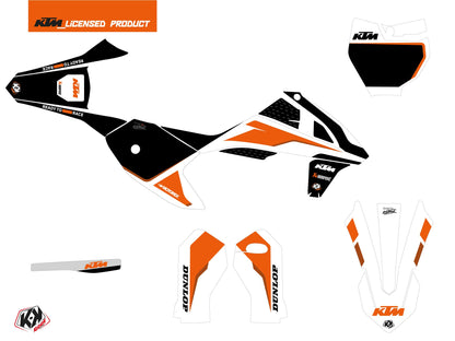 KTM 50 SX Dirt Bike DNA Grafikkit Weiß