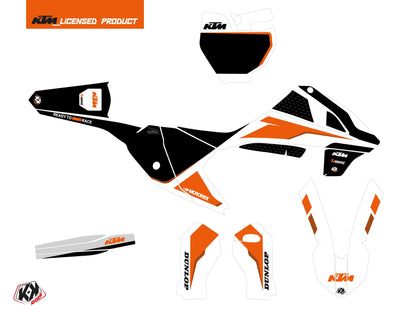 KTM 65 SX Dirt Bike DNA Grafikkit Weiß