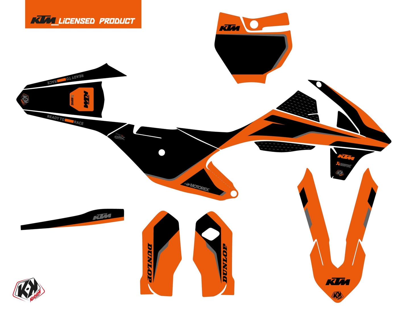 KTM 85 SX Dirt Bike DNA Grafikkit Orange