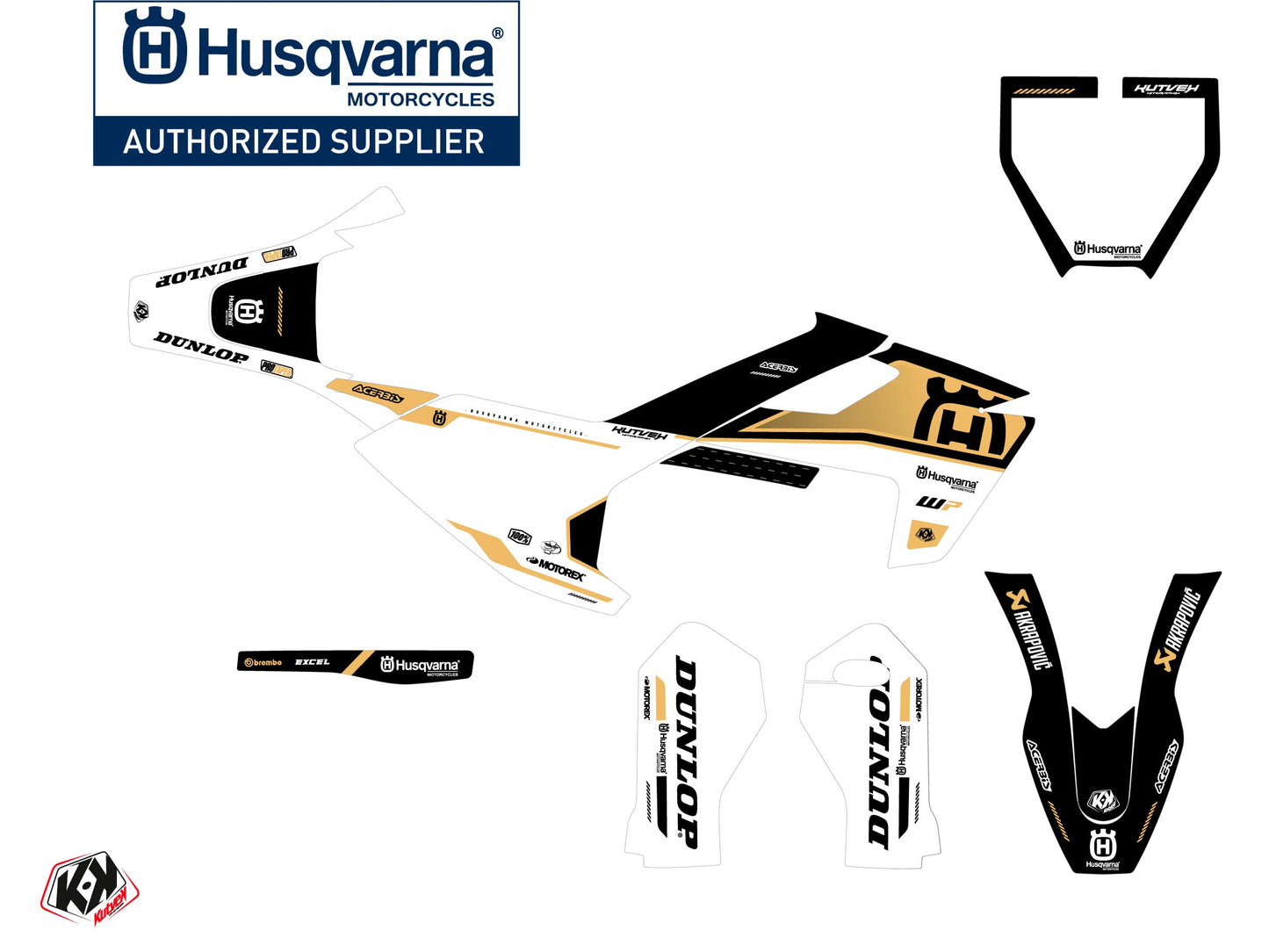 Husqvarna TC 50 Dirt Bike D-SKT Grafikkit Sand