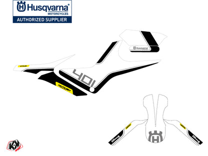 Husqvarna Vitpilen 401 Street Bike Dusk Grafik-Kit Weiß Schwarz